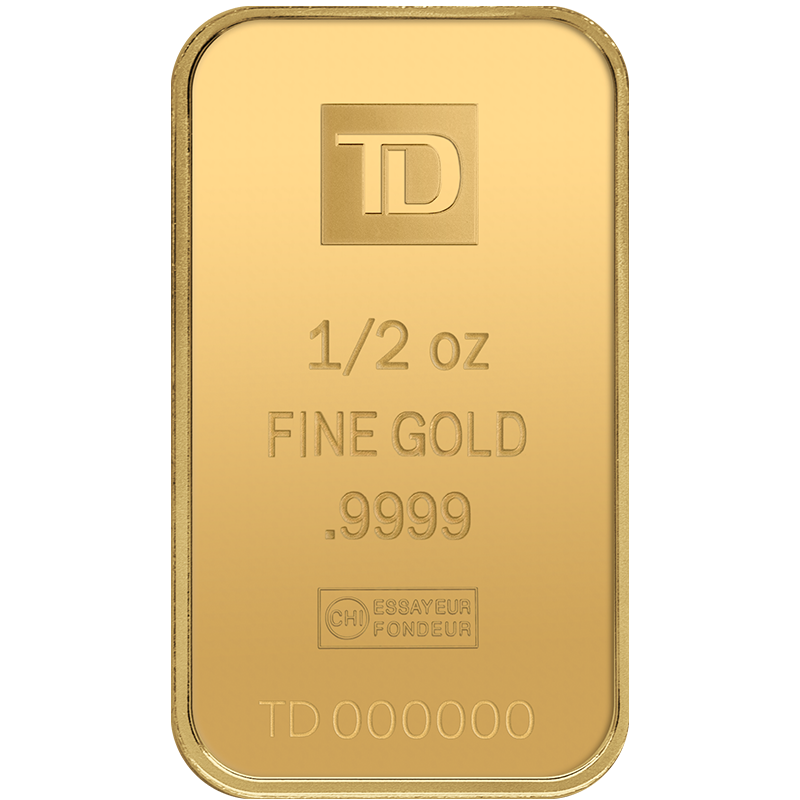 Image for 1/2 oz TD Gold Bar from TD Precious Metals
